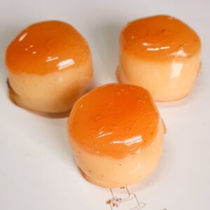 Damasco com Brigadeiro Branco Caramelizado
